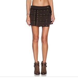 Free People Wanderlust Wrap Skort GUC green